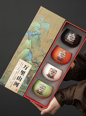 国潮舞狮文创礼物外企公司伴手礼