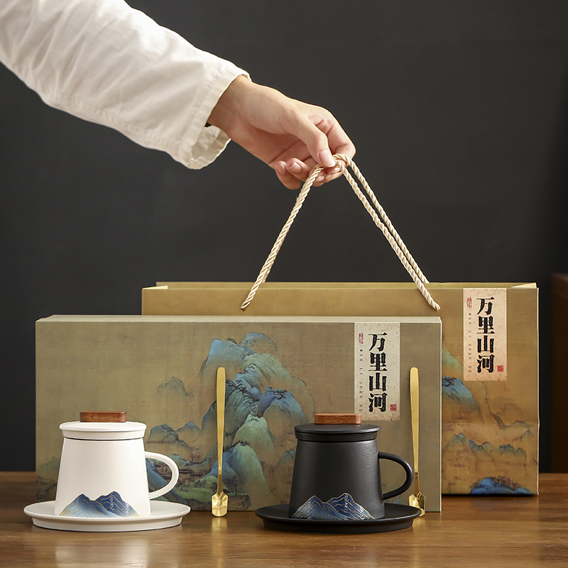 茶杯一对礼盒装男女情侣实用礼品