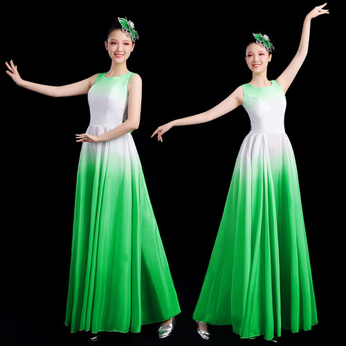 大合唱团长裙古典舞开场舞大摆裙