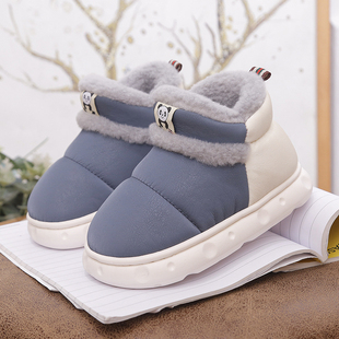 新款男女童冬季加厚棉鞋宝宝防滑包跟保暖家居鞋女童男宝棉拖鞋