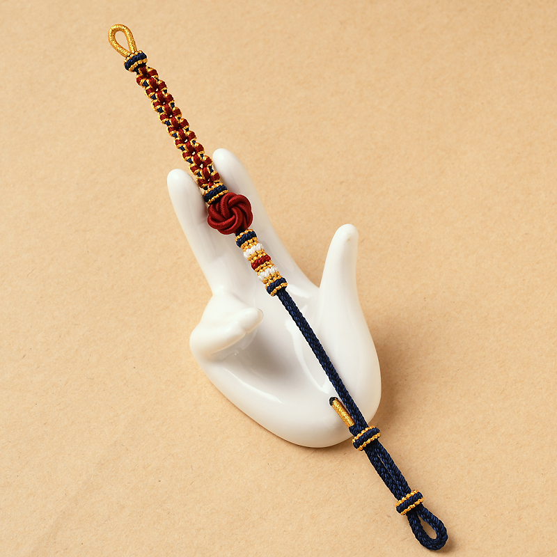 本命年半成品手链可串珠红绳手链