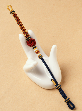 本命年半成品手链可串珠红绳手链