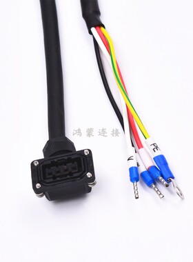 三菱伺服动力线MR-PWS1CBL3M 5M 10M 12M 15M-A1-H 电机电源线