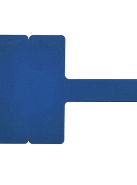 丽标（capelabel）T3825B 标签纸 38mm*25mm+30mm/150片/卷 （计价单位：卷）蓝色