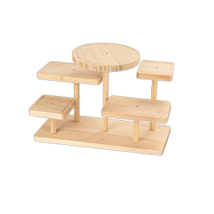 原木天秤座置物架桌面收纳架实用书房卧室多功能桌面改造神器