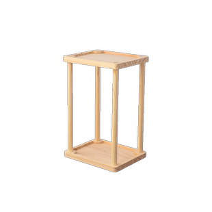 桌面书架实木置物架办公室整理小型简易书柜盆栽茶杯收纳架多功能