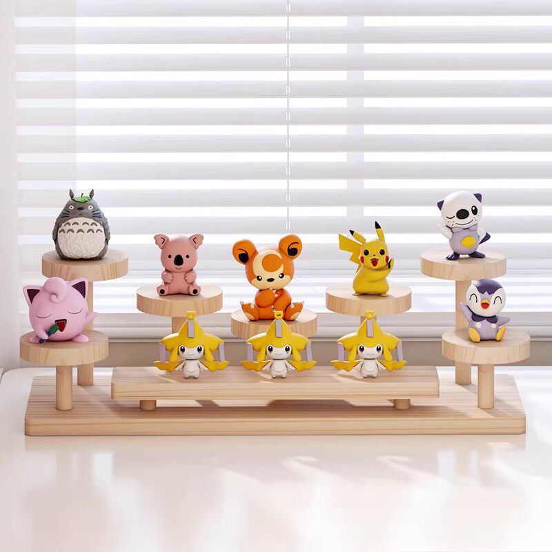 实木多肉花架桌面置物架办公多层收纳美工区化妆品摆件整理展示架