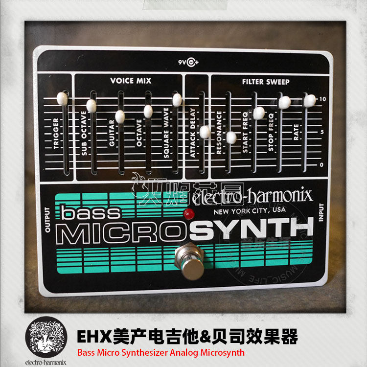 EHX BASS MICRO SYNTH 贝司斯合成模拟单块效果器