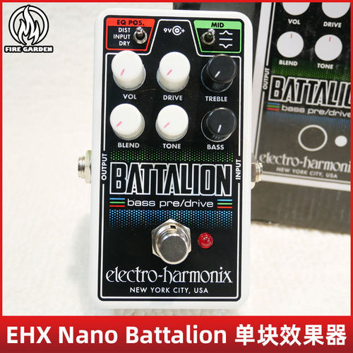 EHX贝司前级过载单块效果器