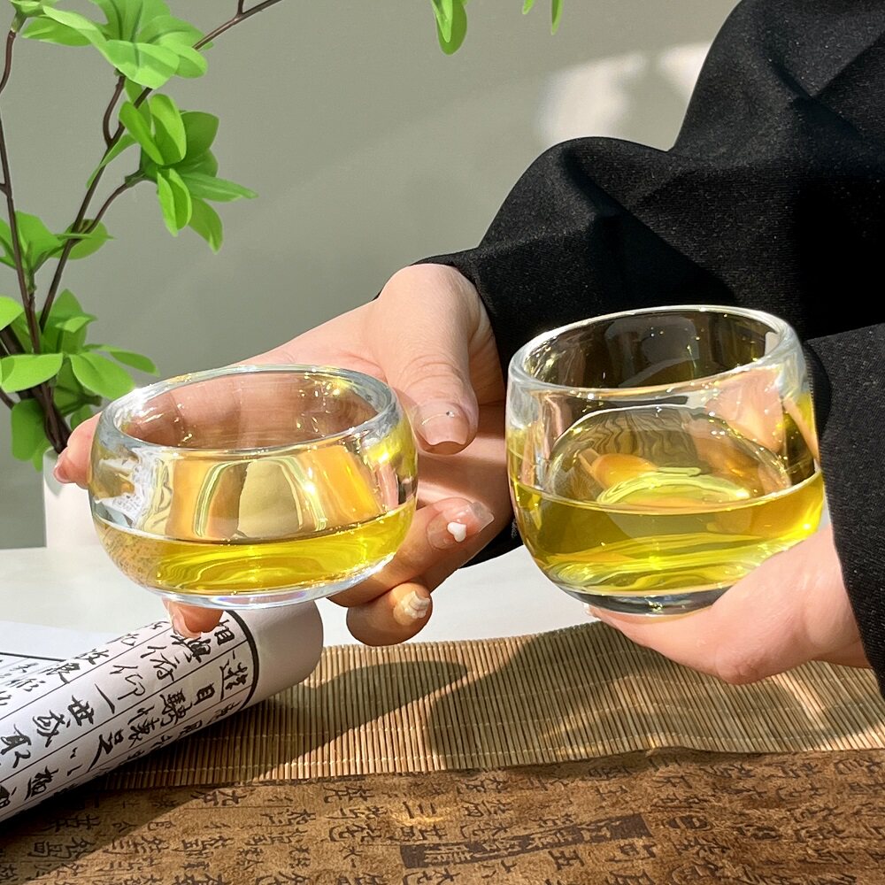 个人专用加厚迷你扳指杯玻璃高档图片