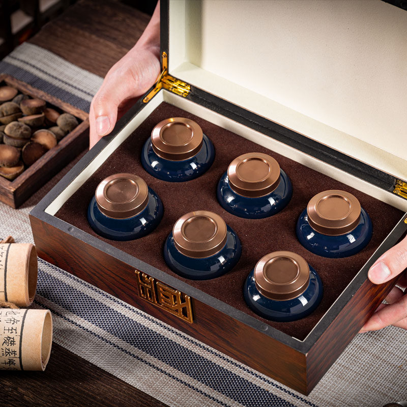 吉会堂 化州橘红陈年橘红皮 30年 180克礼盒装 6小罐