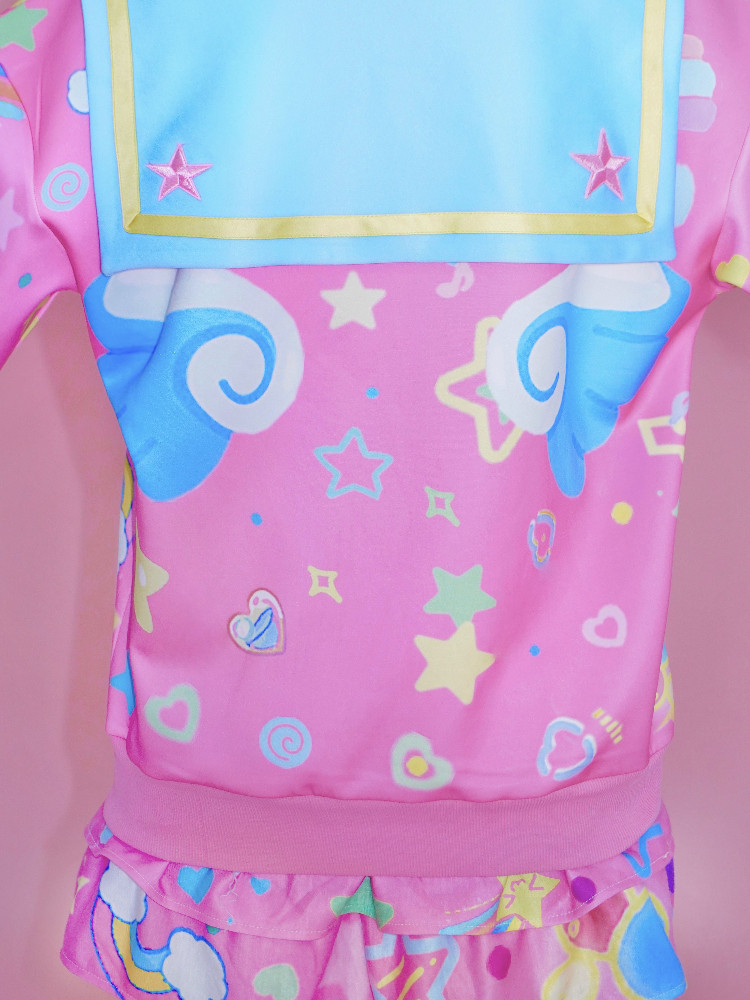 Harajuku Sailor Collar Sweatshirt Thick Winter Decora - Taobao product photo 4