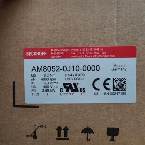 德国倍福AM8052-0J10-0000 全新原装电机现货