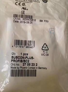 原装 正品 连接器 SUBCON-PLUS-PROFIB/SC2 订 2708232