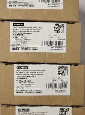 西门子 热继电器3RU6116-OJC1 0.7-1.0A