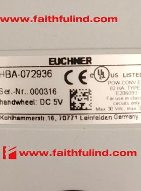 Euchner 072936 安士能全新安全模块 HBA-072936 072828