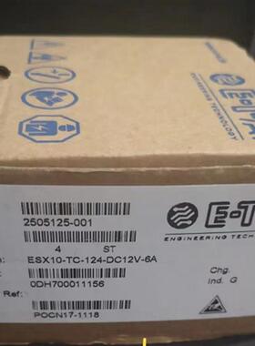 E-T-A ESX10-TC124-DC12V-6A 2505125-001 POCN17-1118 0DH700011