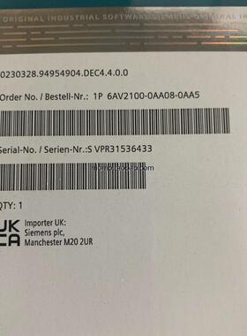 6AV2100-0AA08-0AA5 全新原装,未拆封