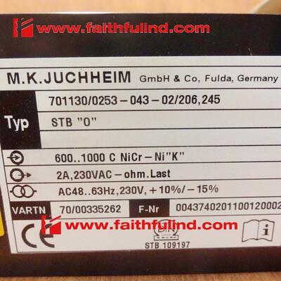 Jumo 00335262 久茂全新温控器 701130/0253-043-02/206,245