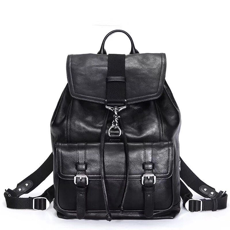 alice springs男女通用款双肩背包进口头层牛皮时尚休闲旅行包