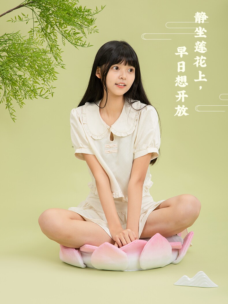 逢考必过莲花宝座上岸坐垫许愿功德办公室好运莲莲坐垫宿舍椅礼物