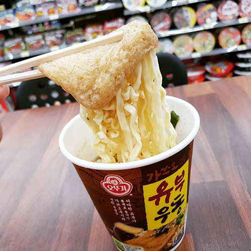 韩国进口不倒翁油豆腐拉面