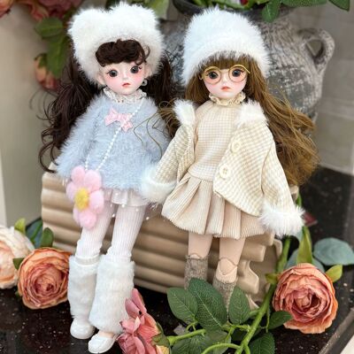 30cm高颜值可换装洋娃娃摆件