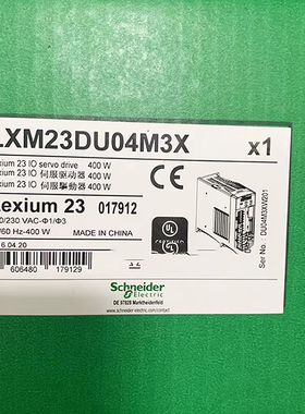 0.2KwSchneider施耐德伺服驱动控制器LXM23AU02M3X全新原装现货