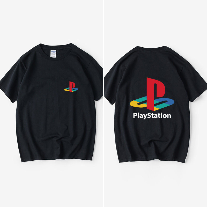 playstation周边PS游戏机ps4经典周边T恤短袖新品衣服女男圆领大图片