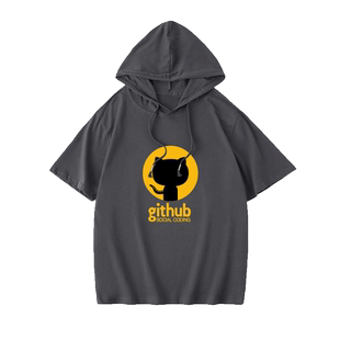 Github章鱼猫程序员码农 Linux Ruby极客ITT恤短袖韩版衣服女男连