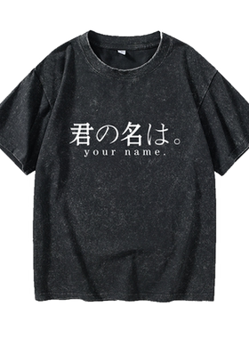 你的名字衬衫二次元海诚T恤短袖b