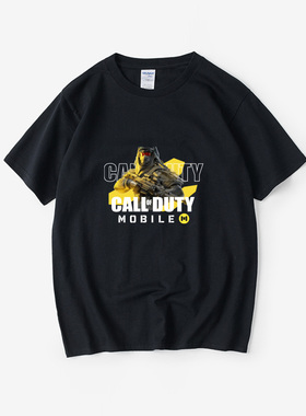 使命召唤CODM手游幽灵手机游戏周边T恤短袖潮衣服男女圆领大码宽