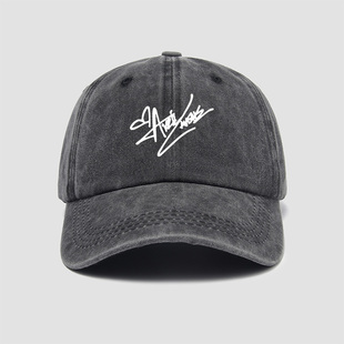 艾薇儿拉维尼Avril Lavigne签名周边帽子棒球帽做旧男女鸭舌帽遮