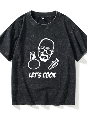 绝命毒师breaking badT恤短袖嘻哈学生衣服女男圆领大码宽松夏季