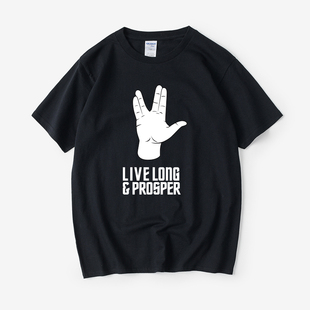 史波克 Trek Star 圆领 生活大爆炸 谢耳朵T恤短袖 Spock 星际迷航