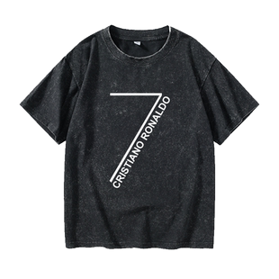 C罗纳尔多夏装意甲尤文7号C罗队服足球运动半袖CR7T恤短袖中国风