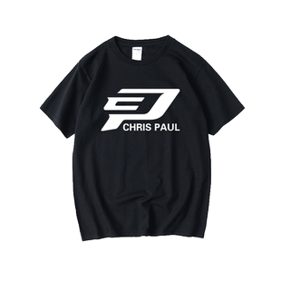 CP3克里斯保罗周边T恤短袖新款衣服男女圆领大码宽松夏季情侣装棉