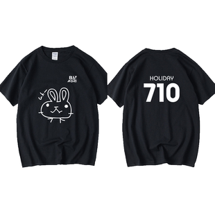 AKB48阿酱前田敦子同款杯T恤短袖圆领夏季男女情侣装上衣宽松