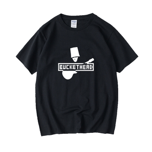 buckethead 摇滚 shirt 枪花 guns rosesT恤短袖个性圆领大码宽