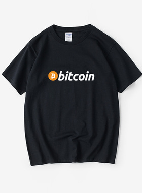 区块比以币eth矿ethereum圈狗狗币T恤短袖潮衣服男女
