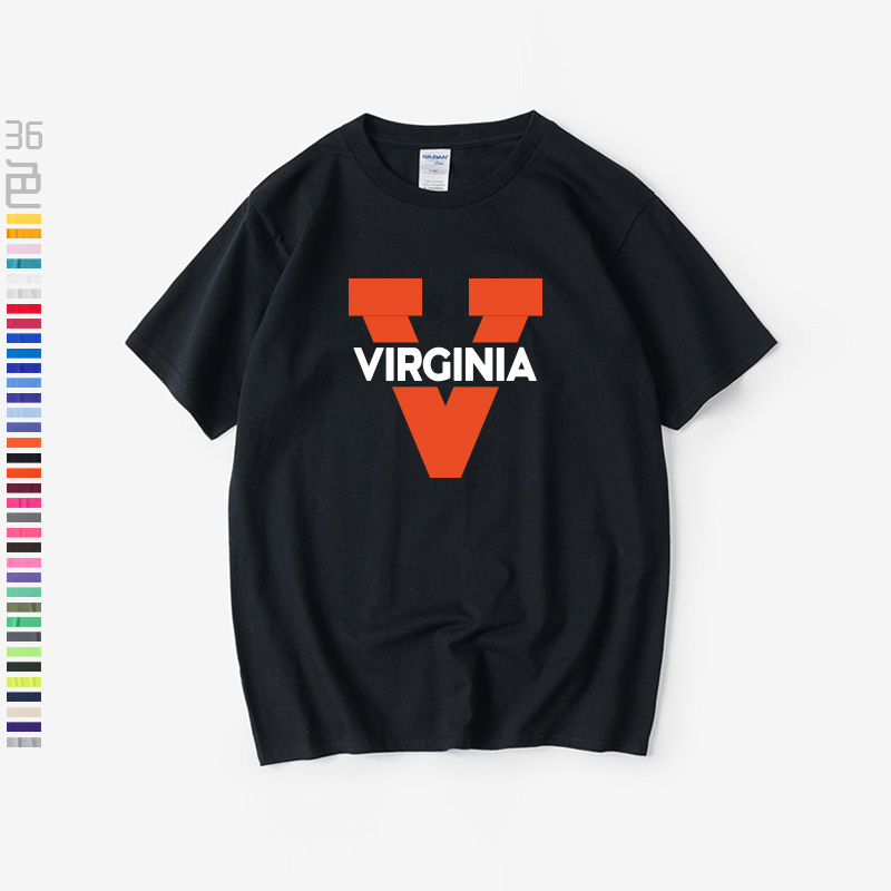 弗吉尼亚美国名校Virginia大学ncaaT恤短袖新品衣服男女圆领大码