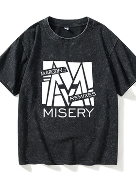 摇滚乐队Maroon5魔力红乐队Adam LevineT恤短袖中国风衣服女男圆