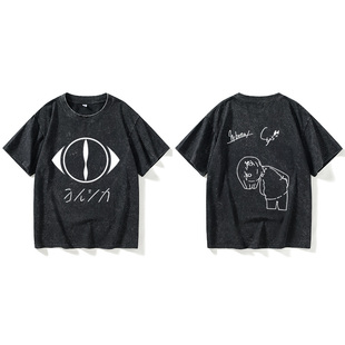 原创衣 bunaT恤短袖 ヨルシカsuis夜鹿yorushika周边nico唱见n