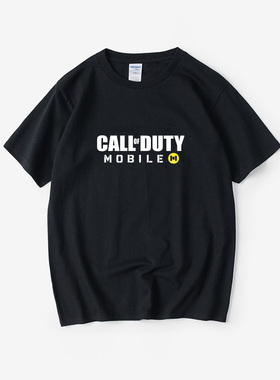 使命召唤CODM手游幽灵手机游戏周边T恤短袖潮衣服男女圆领大码宽