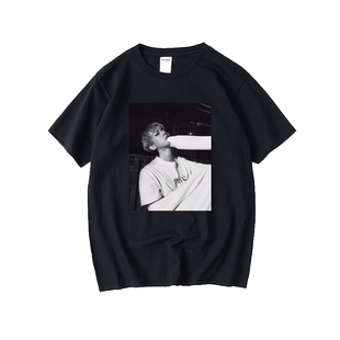 新款BBH边伯贤同款prive人像T恤短袖衣服男女圆领大码宽松夏季