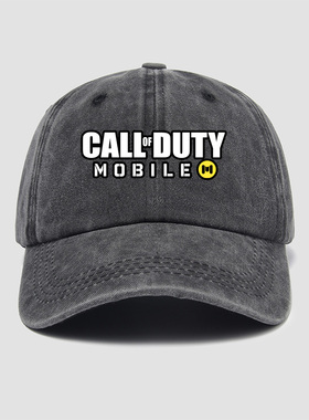 使命召唤CODM手游幽灵手机游戏周边帽子棒球帽男女水洗软顶鸭舌帽