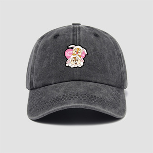 奇奇和蒂蒂COS小兔子帽子棒球帽男女水洗软顶鸭舌帽遮阳帽户外防