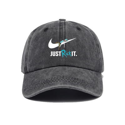 瑞克和与莫蒂联名对勾周边帽子棒球帽做旧男女鸭舌帽遮阳水洗做旧