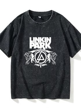 摇滚乐队林肯公园Linkin ParkT恤短袖学生衣服女男圆领大码宽松情