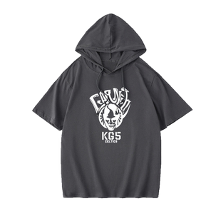 加内特KG凯尔特人5号篮球运动训练T恤短袖小清新衣服女男连帽背心